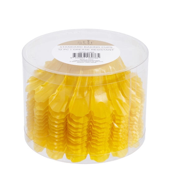 Wilton Yellow Blossom Baking Cups, 12-Count 