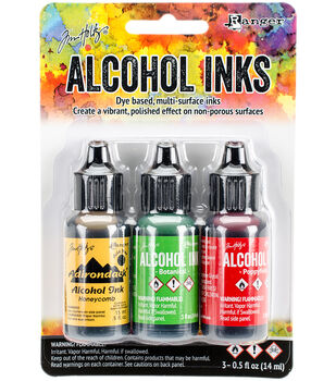 Ranger Adirondack Alcohol Ink .5 Ounce 3/Pkg-Rustic Lodge