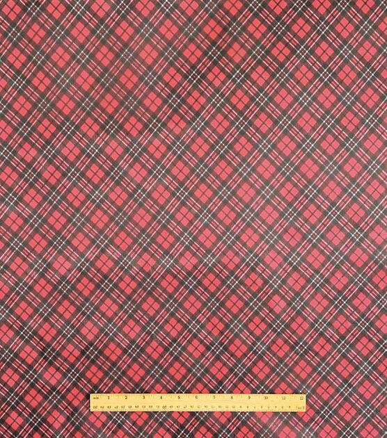 Red Plaid Organza Fabric by Sew Sweet, , hi-res, image 4