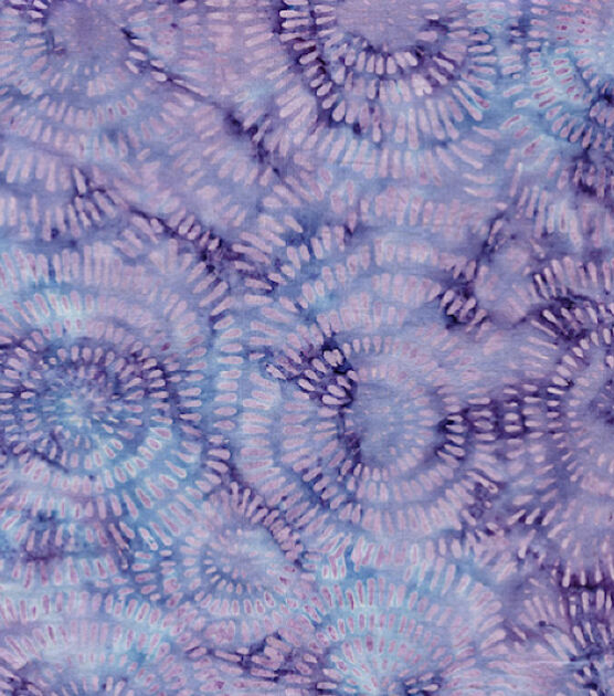 Purple Bursts Batik Cotton Fabric