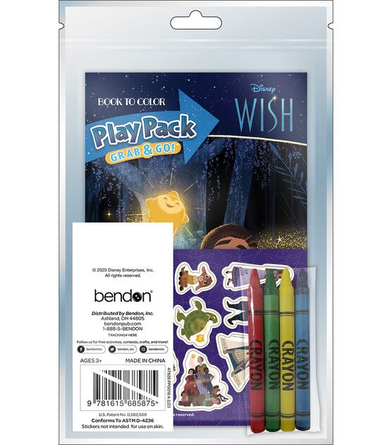 Bendon 24pg Disney Wish Play Pack Activity Kit, , hi-res, image 2