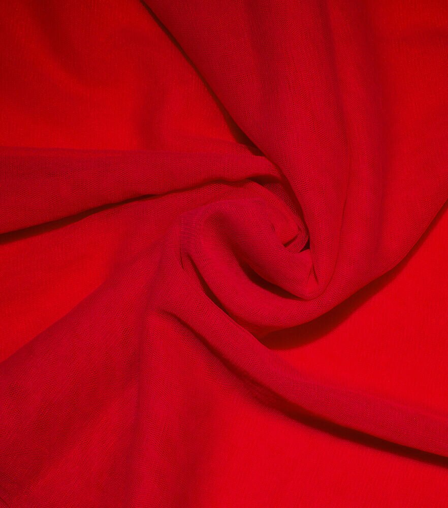 Solid Chiffon Fabric by Casa Collection, Tango Red, swatch, image 6