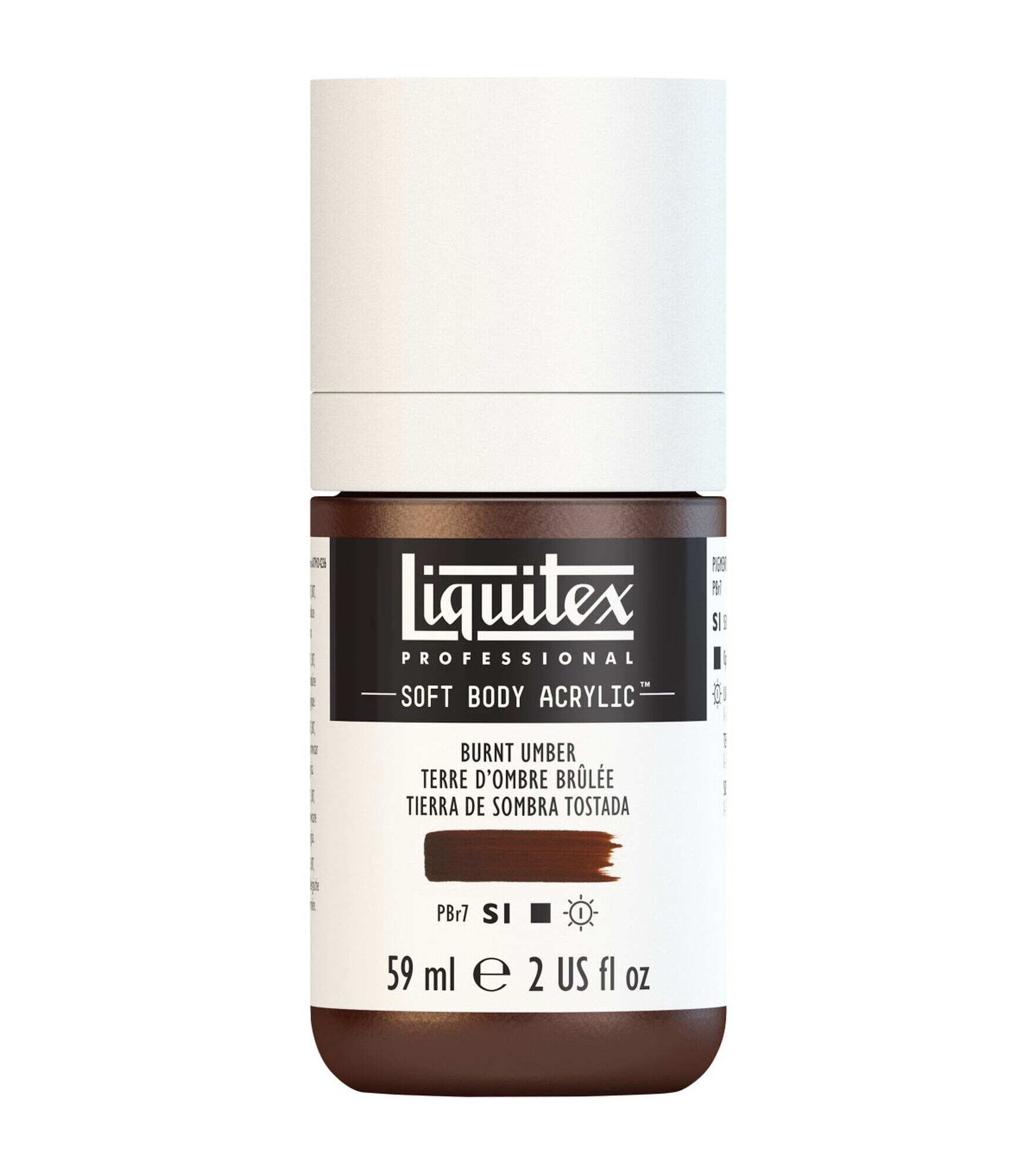 Liquitex Professional Soft Body Acrylic Color 2 oz, Burnt Umber, hi-res