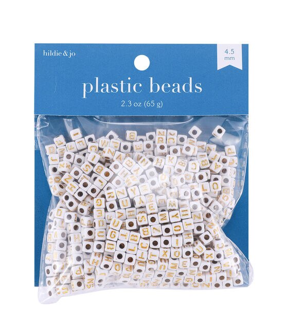 jasol Alphabet Beads 800Pcs A-Z Letter Beads,Cube Acrylic Beads