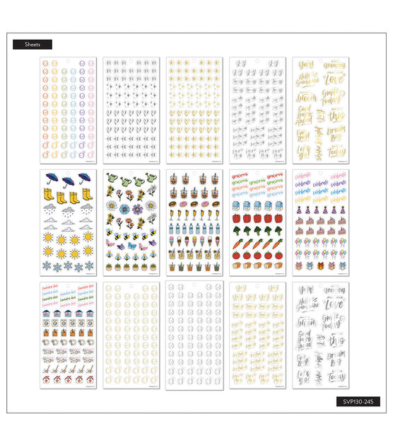 1383pc All the Things Happy Planner Stickers, , hi-res, image 3