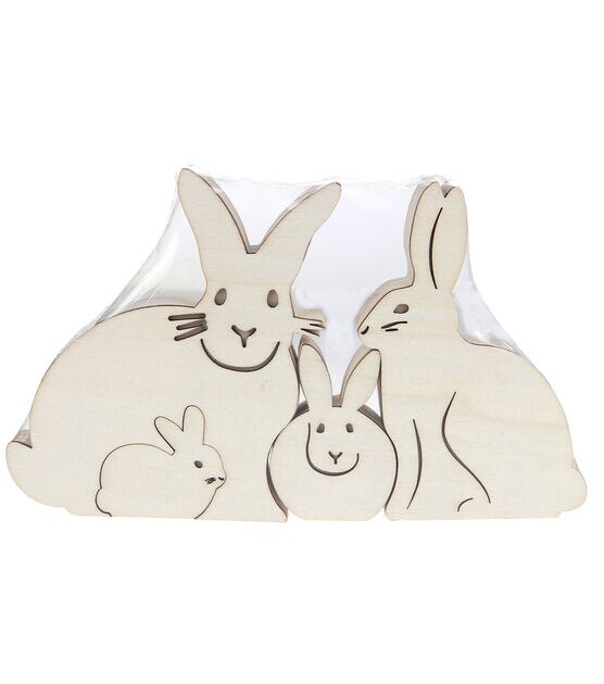 Wooden Bunny Decorative Puzzle