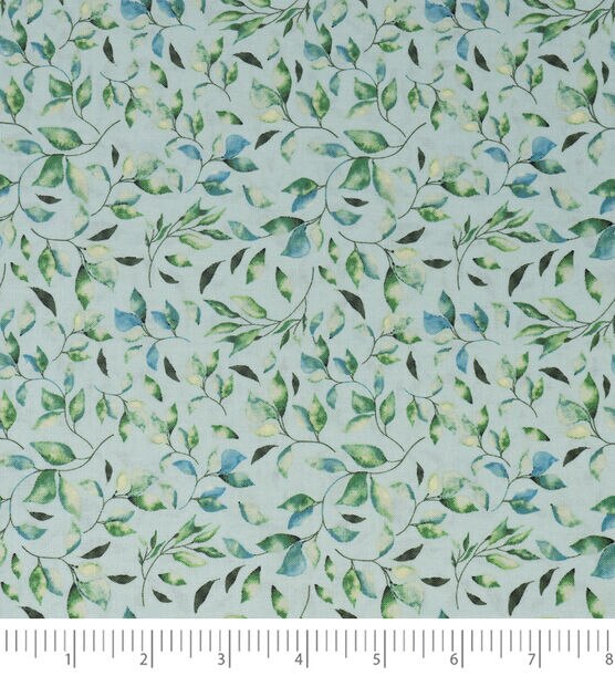 Green Vines Quilt Cotton Fabric by Keepsake Calico by Joann