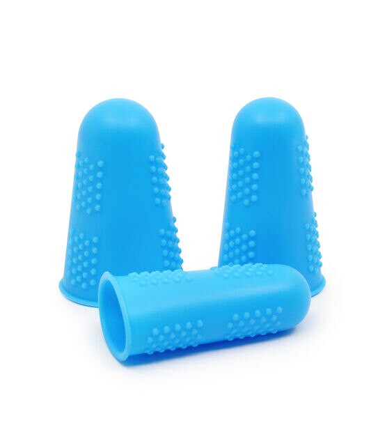Pack of 2 Silicone Thimbles, 1 Set of 2 Thimbles, Finger