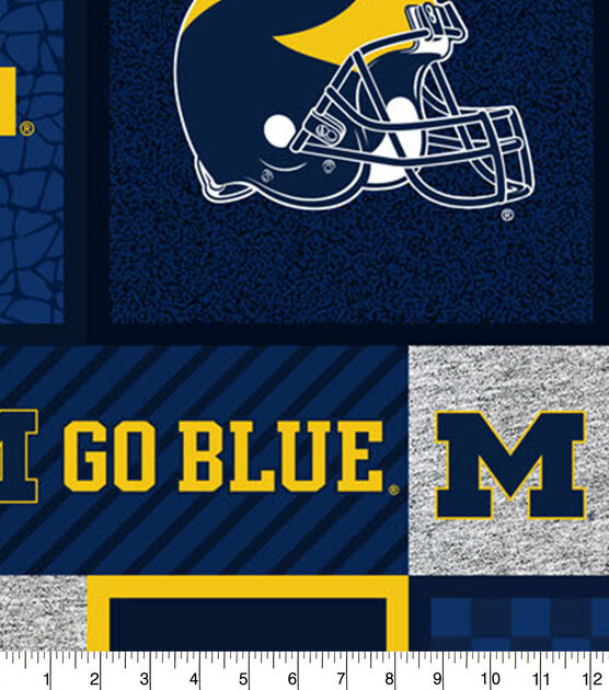 Michigan Wolverines Fleece Fabric College Patches, , hi-res, image 2