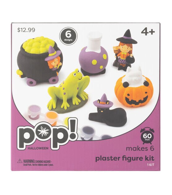 Paint-Your-Own Halloween Plaster Figurines Kit 3ct with Paints – Jewelry  Made by Me