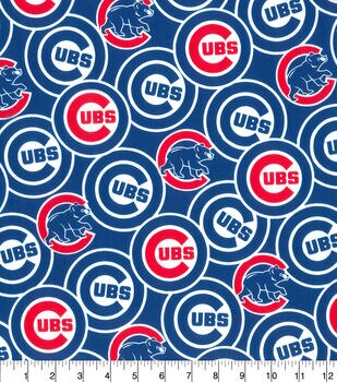 Chicago Cubs Vintage Cotton Fabric MLB Fabric Sykes Premium 