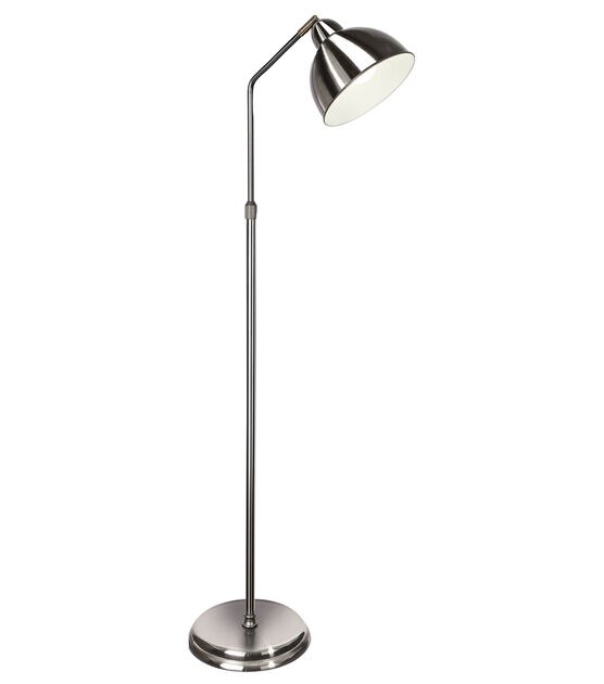 OttLite 36w Pivoting Shade Floor Lamp By Ott Lite in White, 12 x 9 x 67