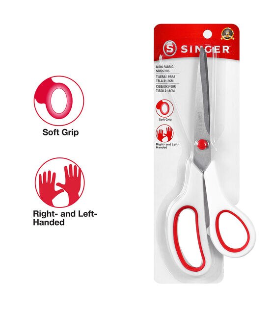 8 Multi purpose Scissors Sturdy Sharp Scissors Right/Left Handed  Comfort-Grip Handles for Office Home
