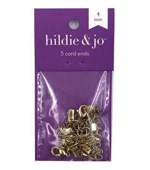 hildie & Jo 6mm Gold Iron Ribbon Ends 8pk - Crimps & Cord Ends - Beads & Jewelry Making - JOANN Fabric and Craft Stores