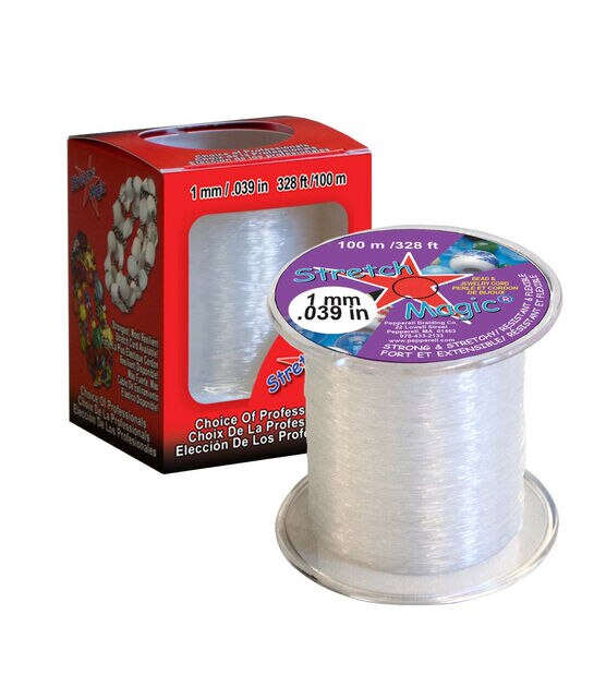 1.5Mm Bracelet String, Elastic String Crystal Stretch Thread Clear Beading  Cor