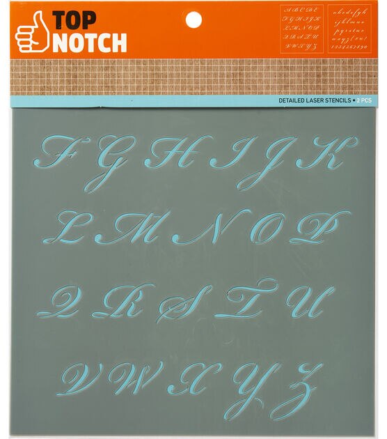 Creative Start Stencil Kit Reusable Paper Letters Numbers and Symbols  Gothic 2 45 Characters - Office Depot