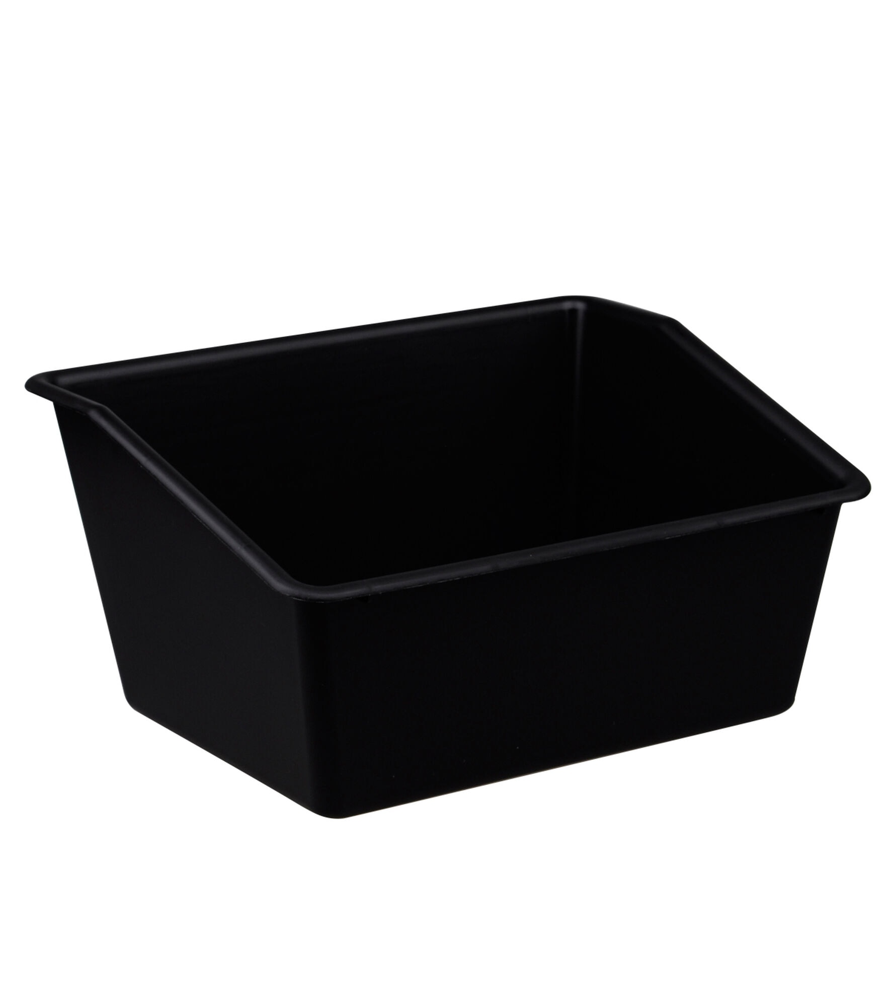 14" Plastic Book Storage Box by Top Notch, Black, hi-res