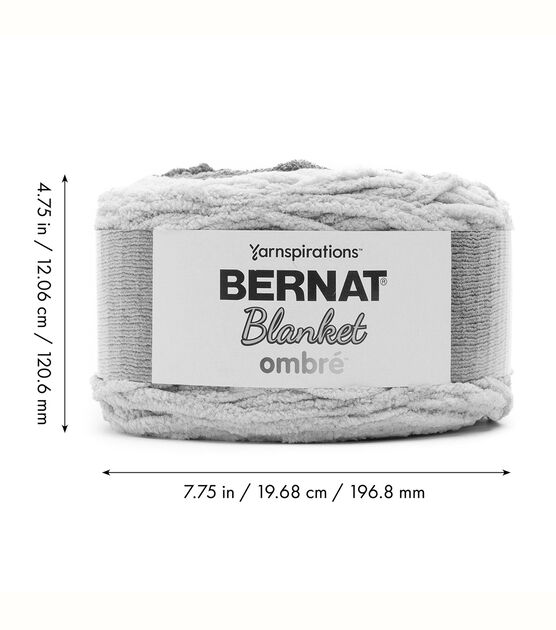 Bernat Blanket Yarn, Charcoal Ombre