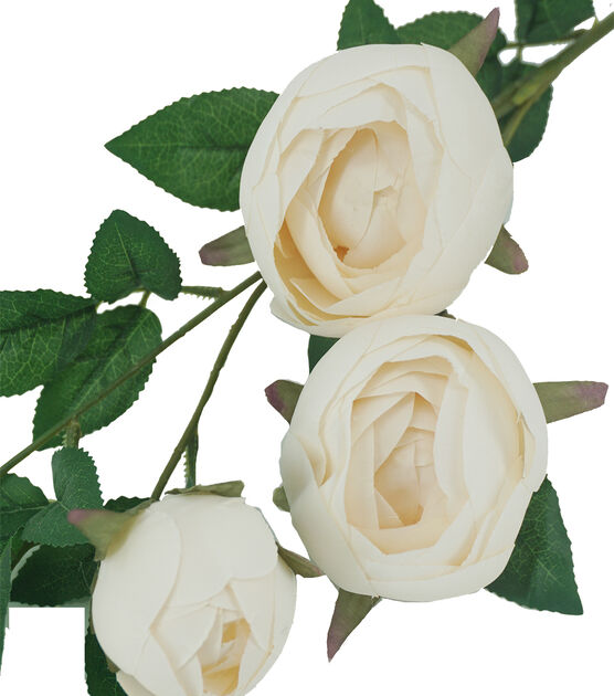 34" Spring Cream Rose Stem by Bloom Room, , hi-res, image 2