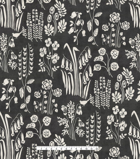 Upholstery Dorell Curius Onyx Black Fabric By The Yard