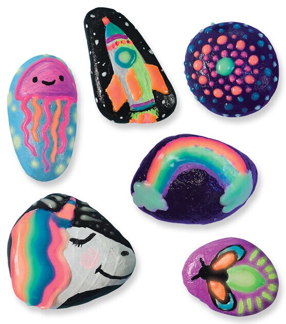 Creativity for Kids Glow In The Dark Rock Painting Kit - Paint 10 Rock –  Smartazon
