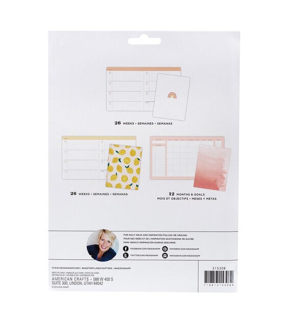 Heidi Swapp Undated Classic Planner Boxed Kit 913/Pkg Weekly Format