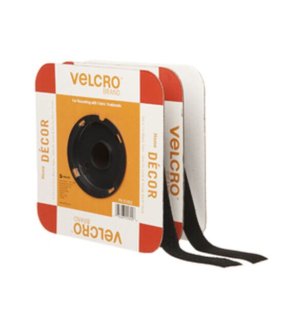 VELCRO® brand Loop Fastener 3/4 Sew-On Black - 5 Yard Roll