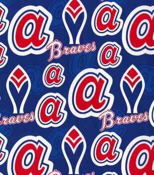 MLB Atlanta Braves Fleece Fabric, Hobby Lobby