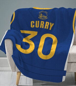 Golden State Warriors Personalized Jersey Silk Touch Fleece Blanket, Yellow, Size NA, Rally House