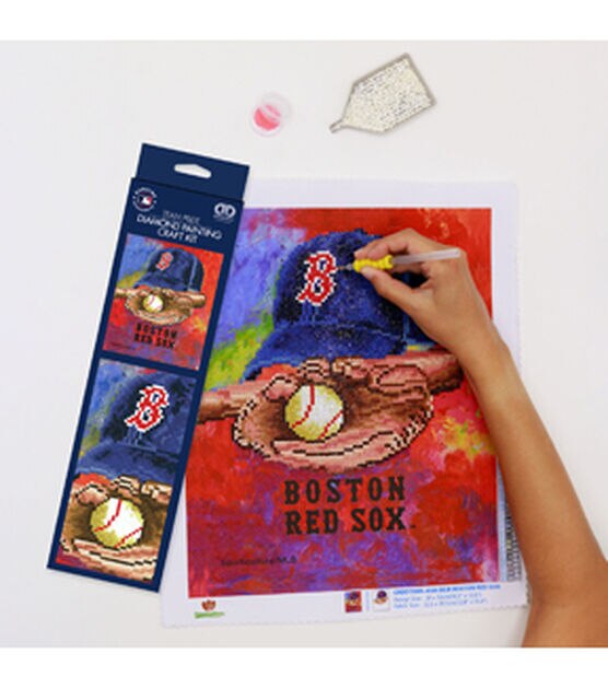 Sporticulture 13 x 15 MLB Boston Red Sox Diamond Painting Kit