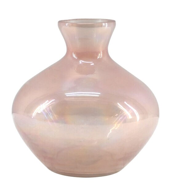 3.5" Spring Pink Glass Bud Vase by Bloom Room