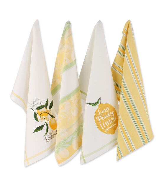 Design Imports Summer Fun Embellished Kitchen Towel Set 3-pack