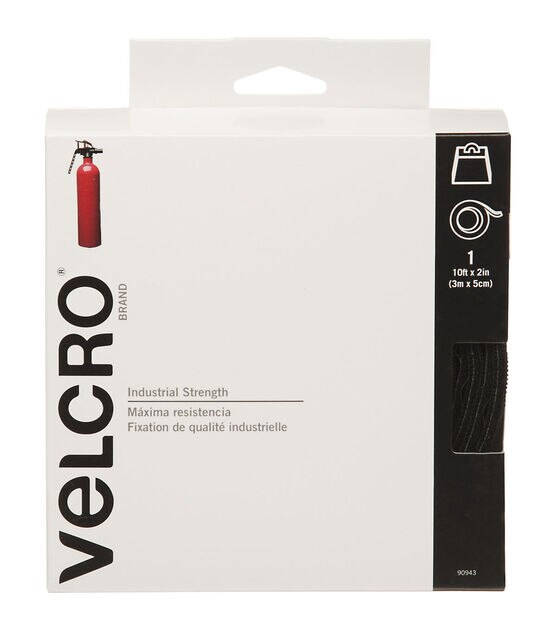Velcro Industrial Strength Tape - 2-inch x 1-foot - Black - Craft