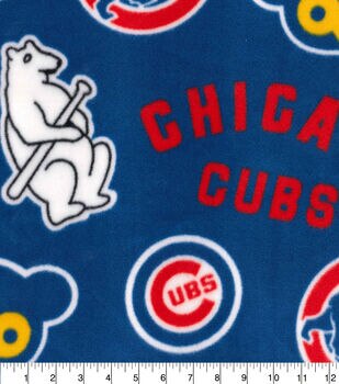 Chicago Cubs with Mickey Fabric by the Yard - Fabric Traditions 60282-B