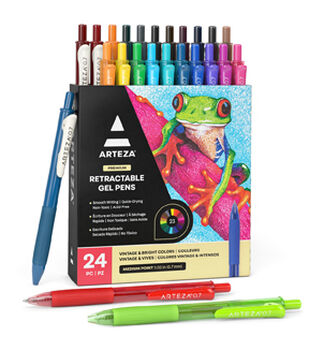 Arteza Metallic Gel Ink Pens Set 14pc