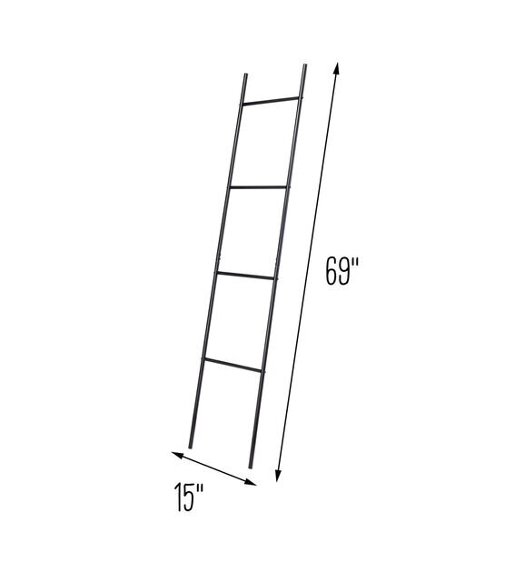 Honey Can Do Leaning Ladder Rack Black | JOANN