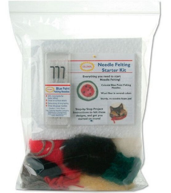 STEFORD Needle Felting Kit, Needle Felting Starter Kit, Wool Felt Tools with Instruction for Felted Animal Wool Felting Supplies