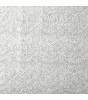 White Lace Fabric by Casa Collection