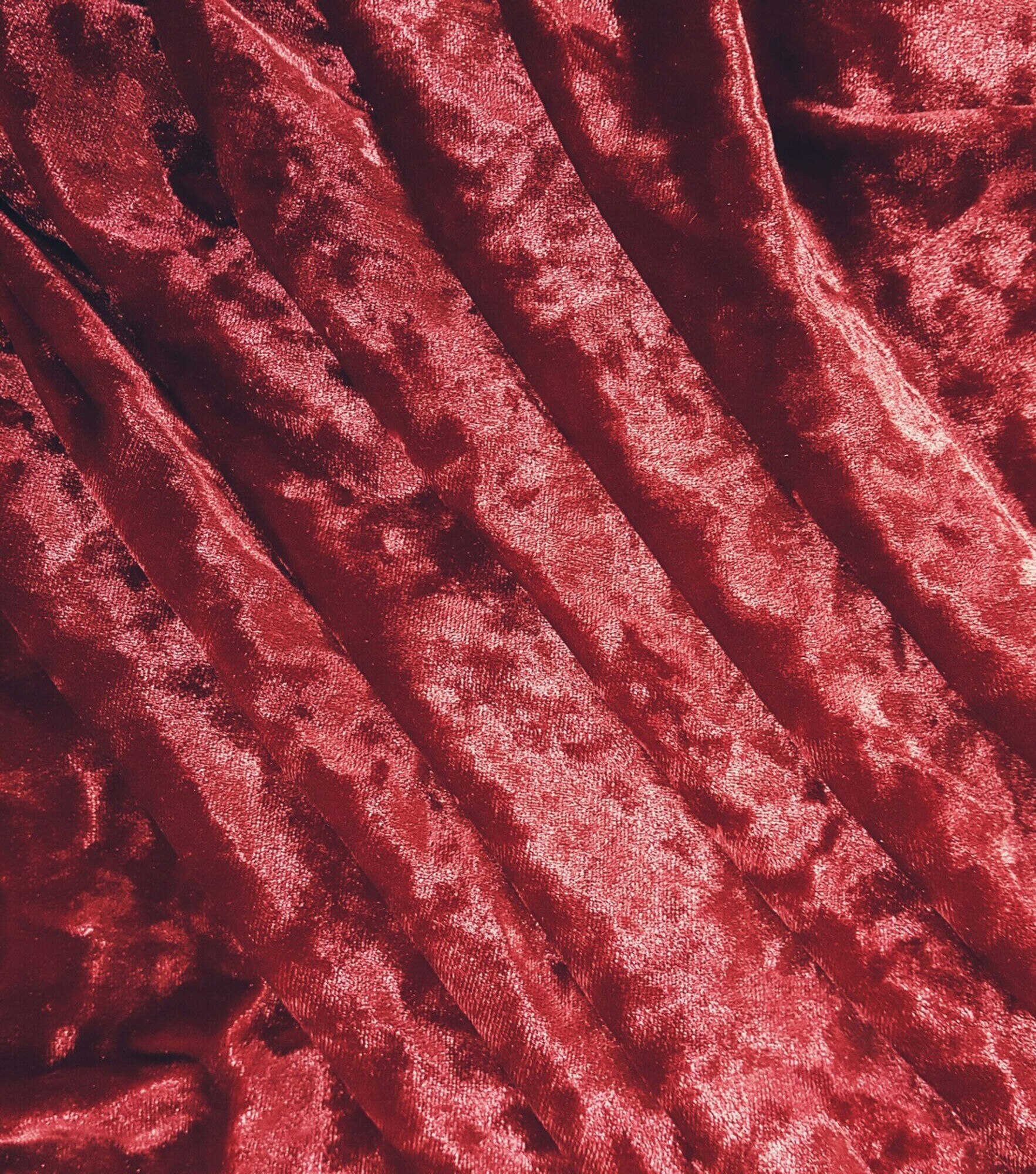 Red Panne Velvet Fabric