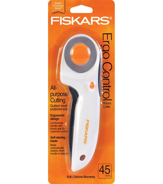 Fiskars Ergo Control Rotary Cutter - 45mm - WAWAK Sewing Supplies