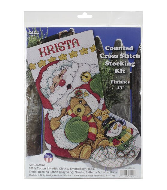 Design Works Crafts design works crafts cross stitch stocking kit, various