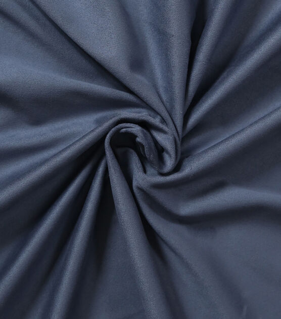 Black Luxury Stretch Suede Foam Backed Fabric