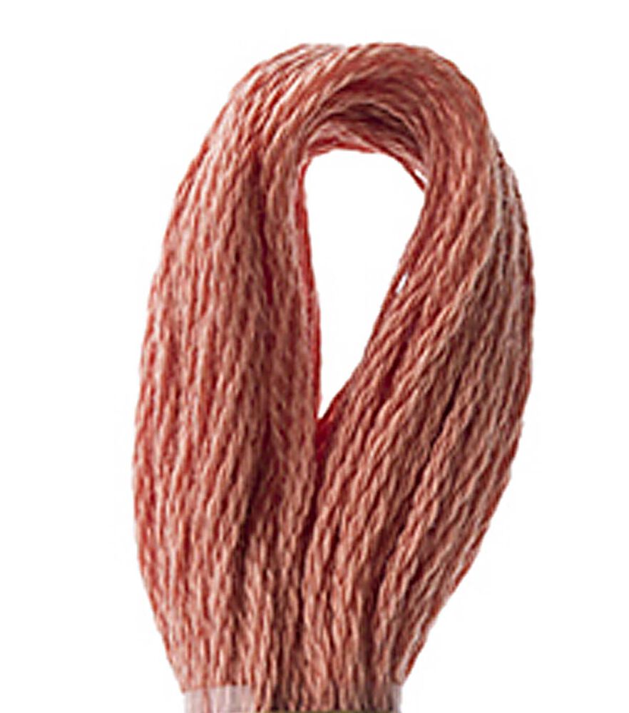 DMC 8.7yd Reds 6 Strand Cotton Embroidery Floss, 3778 Light Terra Cotta, swatch, image 38