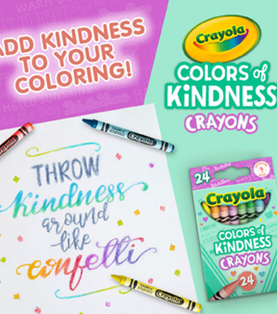 Crayola Colors of Kindness ,Pack of 24 Crayons, Assorted 24 Piece