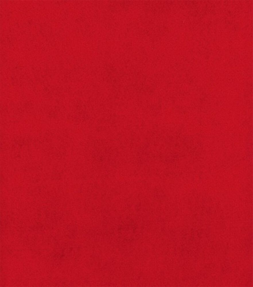 72" Solid Craft Felt Fabric by Happy Value, Red, swatch