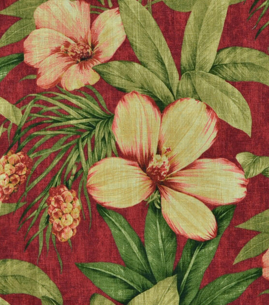 Fiona Peony - Pink Linen mix fabric, Patterned