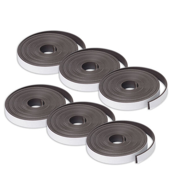 3 Rolls 1 X 10ft Magnet Strips With Adhesive - Dowling Magnets