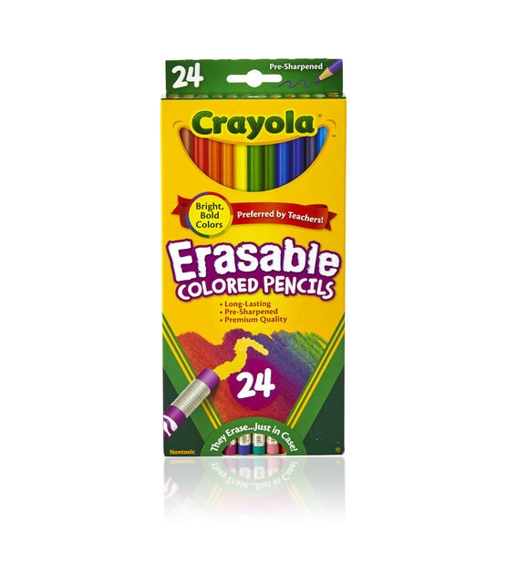 Crayola 24-Pack Nylon- Polyester Blend Flat Multiple Sizes Paint