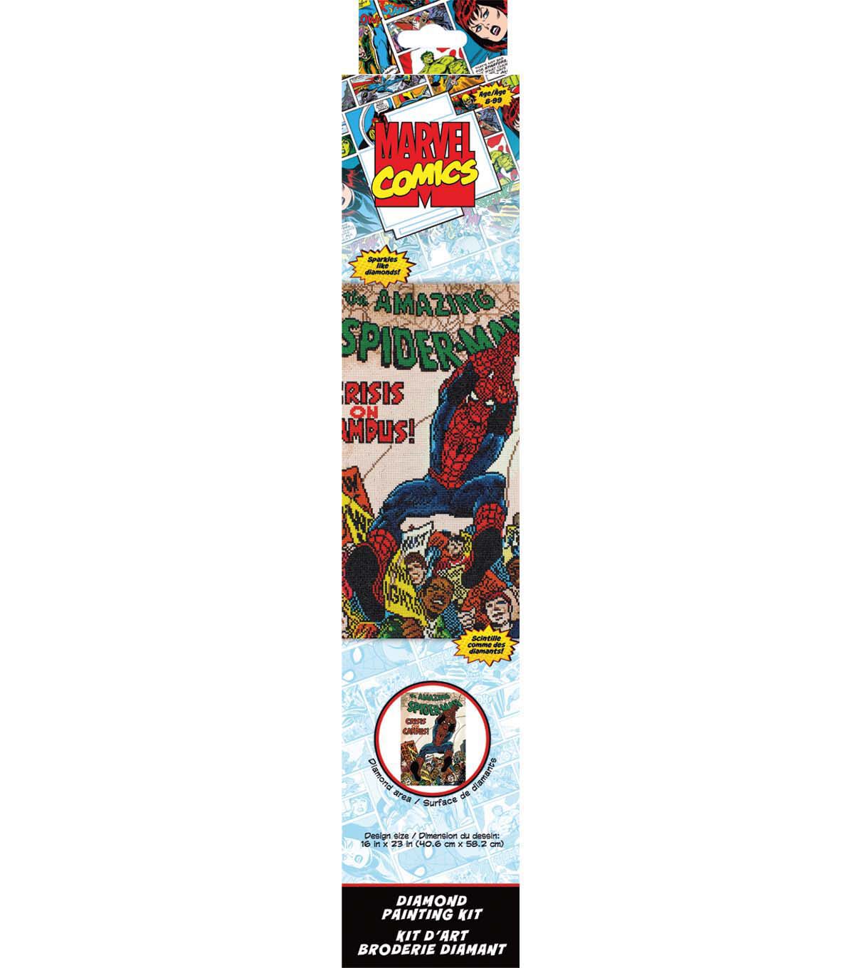 Diamond Dotz 20 Marvel Comic Book Covers Spider Man Painting Kit - Diamond Painting - Crafts & Hobbies