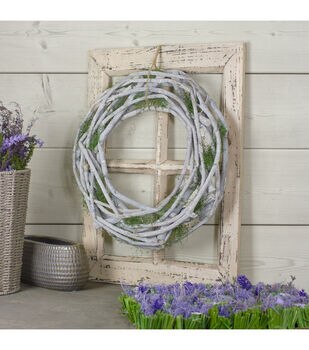 Juvale Heart Wreaths - 3-Pack Rustic Wicker Wall Decor, Hanging Decoration Rattan Wreaths for Valentines Day, Weddings, Front Door Display, 3